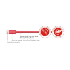 Cable USB Tipo C 2.0 A USB Tipo C 2.0 Rojo 1m -Outlet Dcutec Tienda 30402080 3