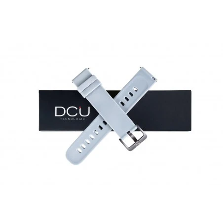 Correa Silicona Gris 19mm Para Curved Glass 1 Correa Silicona Gris 19mm Para Curved Glass