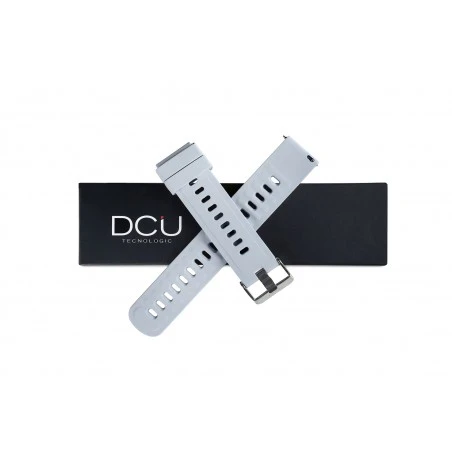 Correa Silicona Gris 19mm Para Metal 23 1 Correa Silicona Gris 19mm Para Metal 23