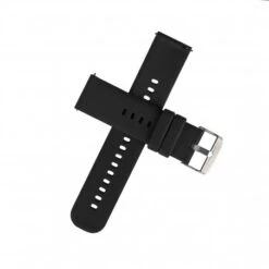 Correa Silicona Negra 22mm Para Modelo Sénior