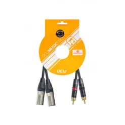 Cable PRO 2 X XLR M Neutrik- 2x RCA M Rean