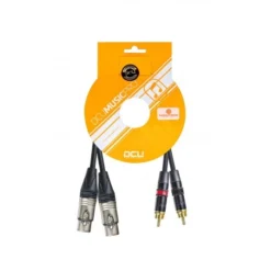 Cable PRO 2x XLR H Neutrik- 2x RCA M Rean