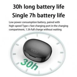 Auriculares Bluetooth CLIP BUDS Negros -Outlet Dcutec Tienda auriculares bluetooth clip buds negros 5