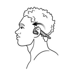 Auriculares Bluetooth De Conducción Aérea Open-Ear Negros -Outlet Dcutec Tienda auriculares de conduccion aerea open ear 2