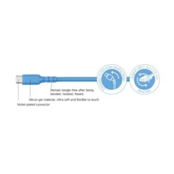 Cable USB Tipo A 2.0 A USB Tipo C Azul 1m -Outlet Dcutec Tienda cable usb tipo a 20 a usb tipo c azul 1m 3