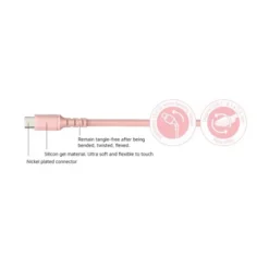 Cable USB Tipo A 2.0 A USB Tipo C Rosa 1m -Outlet Dcutec Tienda cable usb tipo a 20 a usb tipo c rosa 1m 4