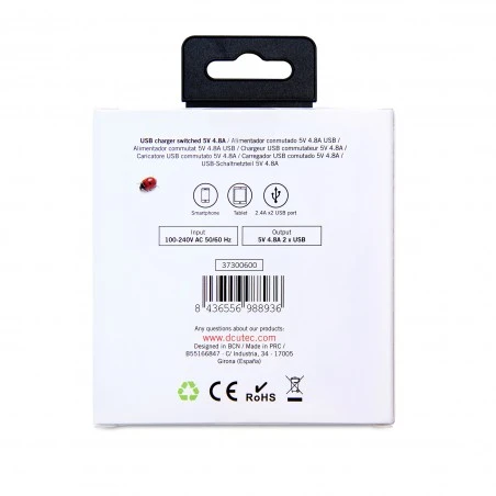 Cargador 2 X USB 5V (2.4 A + 2.4 A) 3 Cargador 2 X USB 5V (2.4 A + 2.4 A) - Imagen 3