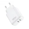 Cargador Doble USB Tipo C Power Delivery 20W + 20W