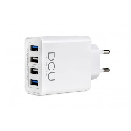 Cargador Inteligente Con 4 Puertos USB 5V 4,8A 1 Cargador Inteligente Con 4 Puertos USB 5V 4,8A