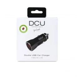 Cargador De Coche 2 X USB 4.8A Aluminio -Outlet Dcutec Tienda cargador usb doble para coche para dispositivos apple y android 2
