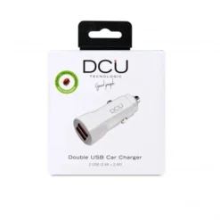 Cargador De Coche 2 X USB 4.8A Aluminio -Outlet Dcutec Tienda cargador usb doble para coche para dispositivos apple y android 4