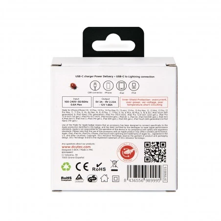 Cargador USB Tipo C PD 20W + Cable Lightning A USB-C 3 Cargador USB Tipo C PD 20W + Cable Lightning A USB-C - Imagen 3