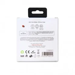 Cargador USB Tipo C PD 20W + USB QC 3.0 18W -Outlet Dcutec Tienda cargador usb tipo c pd 18w usb qc 30 1