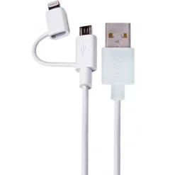 Cable Lightning + Micro USB A USB 2.0