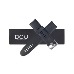 Correa Silicona Negra 21mm Para Elegance O Similar