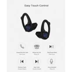 Earbuds Bluetooth Sport Earhook IPX-6 Negros -Outlet Dcutec Tienda earbuds bluetooth sport earhook ipx 6 negros 9