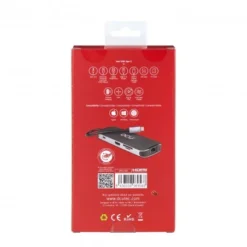 HUB USB Tipo C A HDMI + RJ45 + 3xUSB 3.0 + Lector Tarjetas + Jack + PD -Outlet Dcutec Tienda hub usb type c a hdmi 2