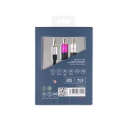 Cable Audio JACK 3.5 Stereo Macho A 2 X RCA Macho -Outlet Dcutec Tienda jack 35 st a 2rca macho 2