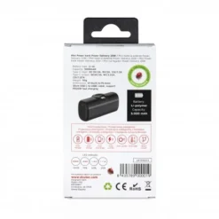 Mini Power Bank 5.000mAh PD20W Negro -Outlet Dcutec Tienda mini power bank 5000mah pd20w negro 1