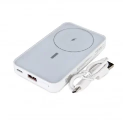 Power Bank Magsafe PD20W & QC 22.5W 5.000mAh Blanco -Outlet Dcutec Tienda power bank magsafe pd20w 5000mah blanco 5