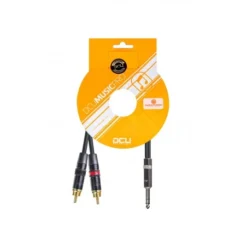 PRO 6,3 Jack M Stereo - 2 X RCA M Rean