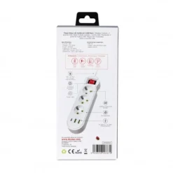 Regleta Multifunción 3 Tomas + 3 Puertos USB (5V/ 2.1A) 10.5W -Outlet Dcutec Tienda regleta 3 tomas 3 puertos usb 5v 3a 15w 3