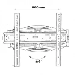 Soporte De Pared Full Motion Con 3 Brazos Para TV 32''-70'' -Outlet Dcutec Tienda soporte de pared full motion con 3 brazos para tv 32 70 1 4