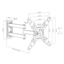 Soporte De Pared Full Motion Doble Brazo Para TV 13''- 47'' -Outlet Dcutec Tienda soporte de pared full motion doble brazo para tv 13 47 1 3
